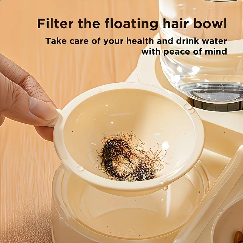 2-in-1 Pet Feeder & Water Dispenser | Dry & Wet Separation Bowl for Cats & Dogs