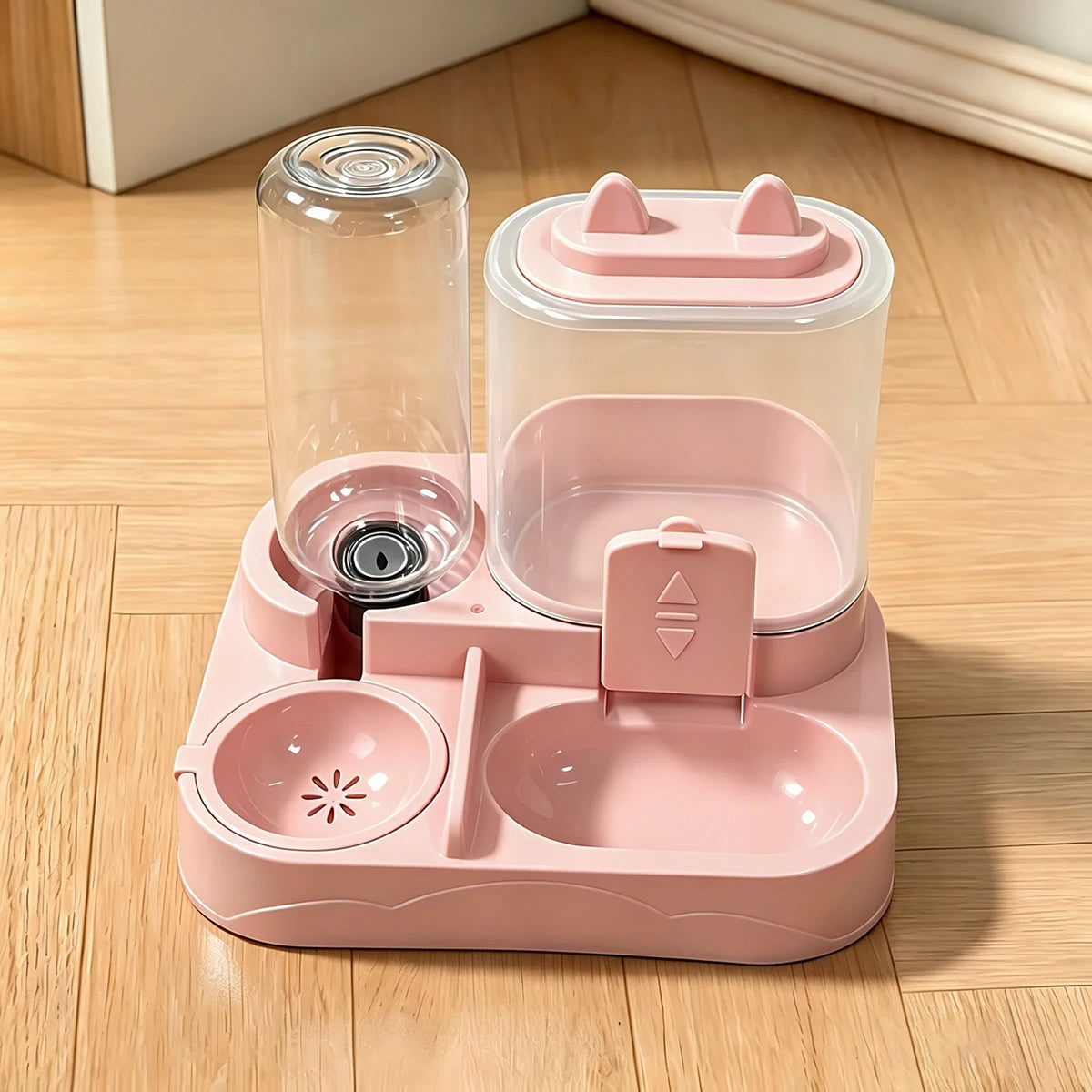 2-in-1 Pet Feeder & Water Dispenser | Dry & Wet Separation Bowl for Cats & Dogs