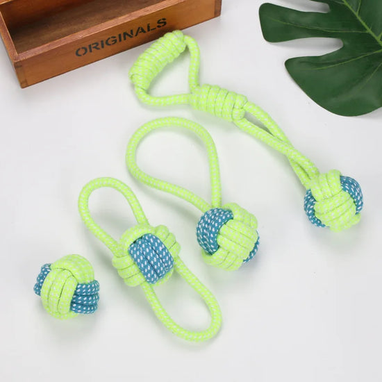 Cotton Rope Ball Toy | Interactive Chew & Teeth Cleaning Toy for Dogs
