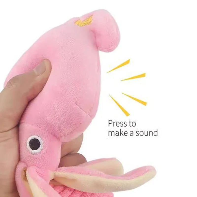 Cotton Rope Octopus Toy | Squeaky Chew & Teeth Cleaning Toy for Dogs & Cats