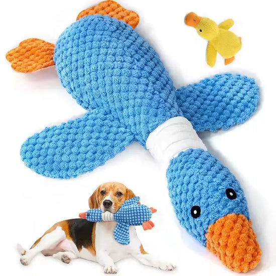 Squeaky Plush Goose Toy | Interactive Chew & Squeak Doll for Dogs & Cats